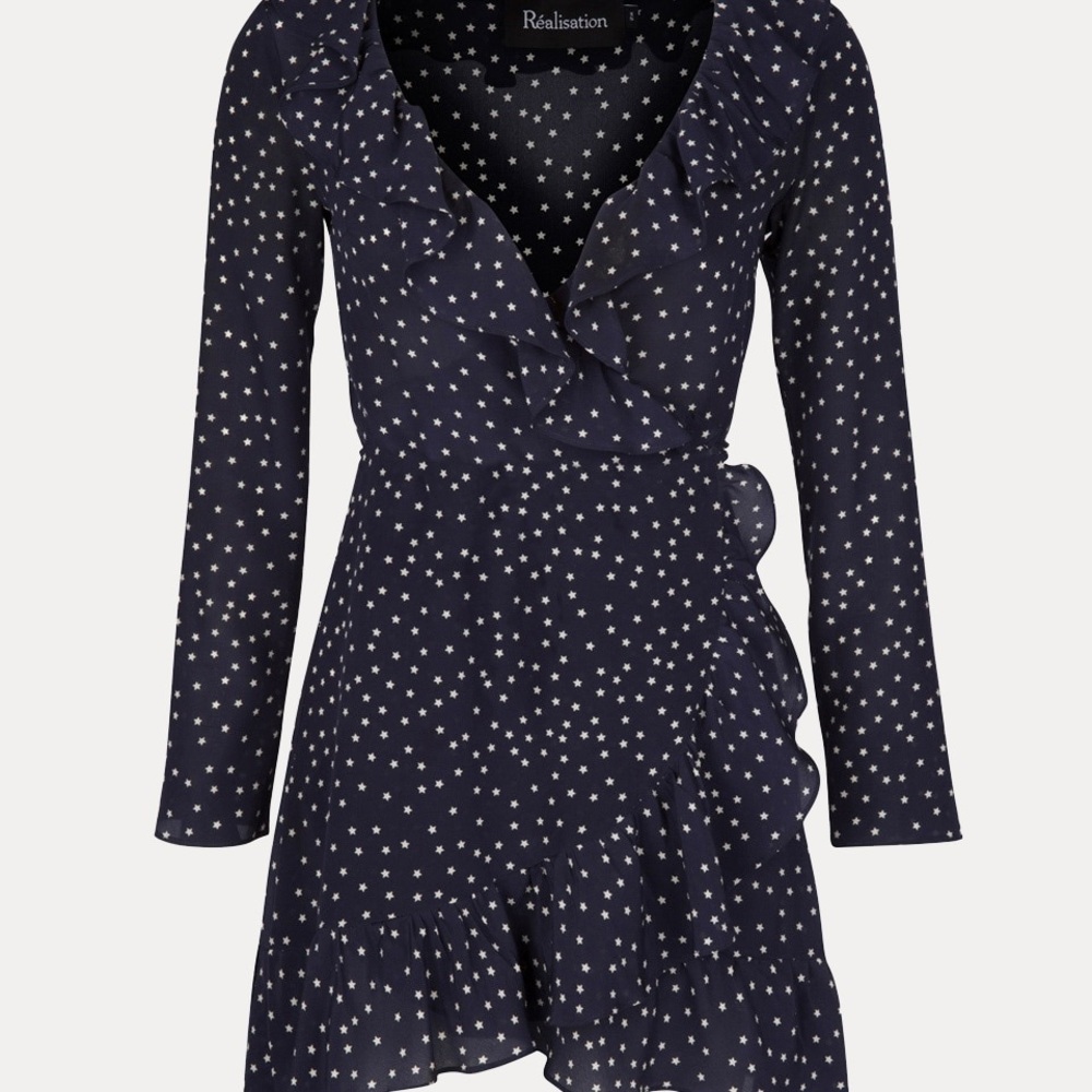 Realization Par The Alexandra Dress in Navy (S)